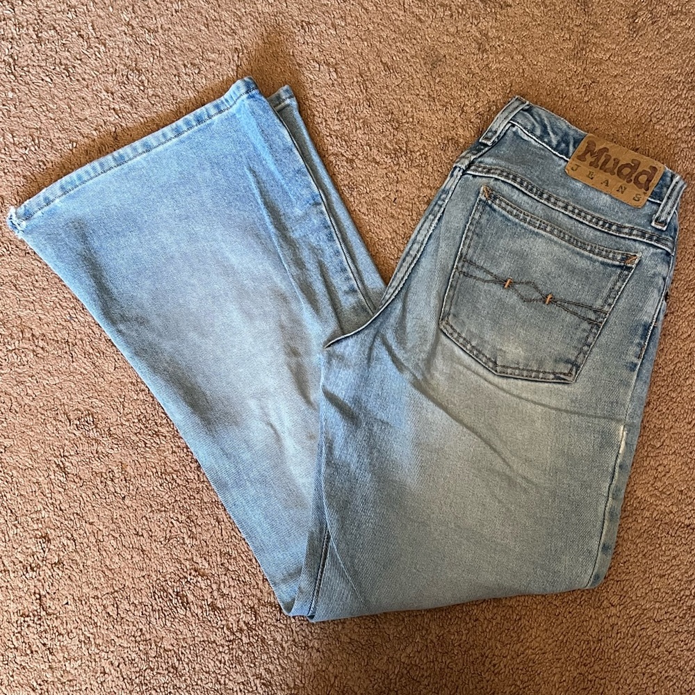 Vintage 1990s/Y2K Mudd Denim Jeans - Flare Leg - Button Fly